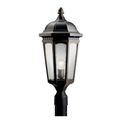 Product Image of Courtyard 23.75" 1 Light Exterior Post Light w/ Clear Seeded Glass in Rubbed Bronze