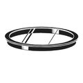 Product Image of 6" Clear Accessory Lens (Black)