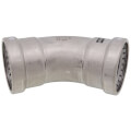 Product Image of 3" MegaPress XL FKM 304 Stainless Steel 45-Degree Elbow
