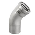 Product Image of 4" MegaPress XL FKM 304 Stainless Steel 45-Degree Street Elbow