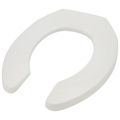 Product Image of Round Open Front Commercial Plastic Toilet Seat, No Cover, STA-TITE (White)
