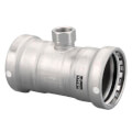 Product Image of 2-1/2" x 2-1/2" x 3/4" Press x Female MegaPress XL FKM 304 Stainless Steel Tee (P x P x F)