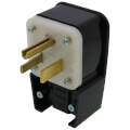 Product Image of Industrial Grade Straight Blade Angle Plug, 50A, 2P, NEMA 6-50P - Black (250V)