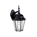 Product Image of Madison 17" 1 Light Wall Light w/ Clear Beveled Glass (Black)