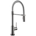 Product Image of Trinsic Single-Handle Pull-Down Spring Kitchen Faucet w/ Touch2O (Black Stainless)