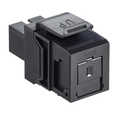 Product Image of Quickport, Multimode Simplex Sc Fiber Optic Adapter Module, Phosphor Bronze Sleeve (Black)