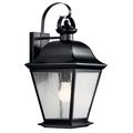 Product Image of Mount Vernon 19.5" 1 Light Outdoor Wall Light w/ Clear Seeded Glass (Black)