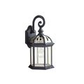 Product Image of Barrie 15.5" 1 Light Outdoor Wall Light w/ Clear Beveled Glass (Black)