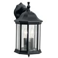 Product Image of Chesapeake 14.75" 3 Light Outdoor Wall Light w/ Clear Beveled Glass (Black)