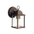 Product Image of Barrie 8.5" 1 Light Outdoor Wall Light w/ Clear Beveled Glass (Tannery Bronze)