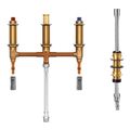 Product Image of Roman Tub w/ Shower Diverter 10" Centers 1/2" PEX w/ 1/2" Cpvc Adapters, 9797