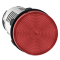 Product Image of Harmony XB7 Monolithic Pilot Light w/ Integral LED & Faston Connectors - Red (230-240 VAC)