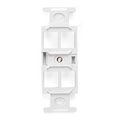 Product Image of Quickport, Duplex Type 106 Insert, 4-port (White)