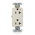 Product Image of Decora Plus Isolated Ground Duplex Receptacle, Heavy-Duty Industrial, 20A 125V (Light Almond)
