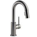 Product Image of Trinsic Single Handle Pull-Down Bar/Prep Faucet, w/ Limited Swivel, 1.8 GPM (Black Stainless), 9959-KSLS-DST