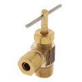 Product Image of 103-C, 1/4" OD Compression x 1/4" MIP Angle Needle Valve (Lead Free)