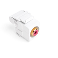 Product Image of RCA 110-termination Quickport, Connector, Red Barrel (White) Housing