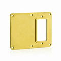 Product Image of 1, GFCI/Decora Receptacle Coverplate, 1, Blank Coverplate (Yellow)