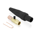 Product Image of 16 Series Taper Nose Cam-Type Female Plug, Contact & Insulator, Detachable, Crimp Tube Termination, 3/0 4/0 AWG, 400A Max, Type 3R When Mated (Black)