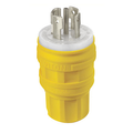 Product Image of 30A, 120/208V 3-Phase Y, NEMA L21-30P, 4P, 5W, Locking Plug, Grounding, Wetguard (Yellow)