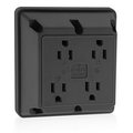 Product Image of 15A 4-in-1 Quadruplex Receptacle/outlet, Industrial Grade (Black)