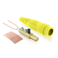 Product Image of 18 Series Cam-Type Male Detachable Plug, Ball Nose, #2 2/0 AWG, 300A Max (Yellow)