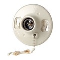 Product Image of 660w/ 250v Medium Base One-Piece Porcelain Outlet Box Mount Incandescent Lampholder (White)