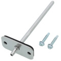 Product Image of 4" Straight Stainless Steel Static Pressure Tip w/ Mounting Flange