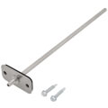 Product Image of 8" Straight Stainless Steel Static Pressure Tip w/ Mounting Flange