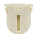 Product Image of Fluorescent Lampholder Dedicated T8, 16mm Lamp Center Small Bi-pin Snap-in w/ post Mount (White)