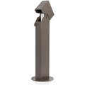 Product Image of 1-Gang 24" Stainless Steel Power Pedestal Kit, Surface Mount Hinged Top, Bronze