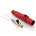 Product Image of 15 Series Cam-Type Male Plug, Contact & Insulator, Detachable, Crimp Tube Termination, #8, #4 AWG, 140A Max, Type 3R When Mated (Red)