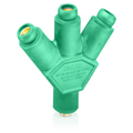 Product Image of 18 Series Single Pole Cam Type Adapter, 3-Fer, Male-Female-Female-Female, 400A Max (Green)