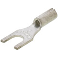 Product Image of #6 Stud Non-Insulated Copper Fork Terminal, 22-16 AWG