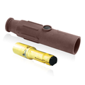 Product Image of 23 Series Plug, Male, 600A Max, 600V Crimp Tube Termination, 350-500 MCM Cable Range (Brown)