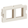 Product Image of 2-port MOS Quickport, Adapter, 1 Unit High (Light Almond)