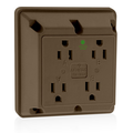 Product Image of 15A 4-in-1 Quadruplex Receptacle/outlet, Hospital Grade (Brown)