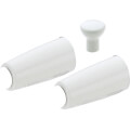 Product Image of White Metal Lever Handle Accent Set (Pack of 2), A22WH