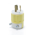 Product Image of Locking Plug, 15A, 250V Industrial Grade (Yellow & White)