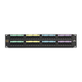 Product Image of Voice Grade Patch Panel, 48-port, 2RU (Black), 8p4c Jacks, 25-pair Connectors