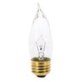 Product Image of 25 Watt CA10 Incandescent Bulb - Clear - 2500 Average rated hours - 210 Lumens - Medium base - 130 Volt (60 Pack)