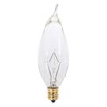 Product Image of 25 Watt CA8 Incandescent Bulb - Clear - 2500 Average rated hours - 210 Lumens - Candelabra base - 130 Volt (60 Pack)