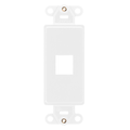 Product Image of Antimicrobial Treated Quickport, Decora Multimedia Insert, 1 Port (White)