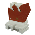 Product Image of Fluorescent Lampholder, w/ internal Shunt, Pedestal Base, Straight-in, 660w-600v, Medium Bi-pin