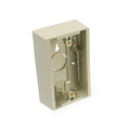 Product Image of Surface-mount Back Box, Single-Gang, 1.45" Box Depth (Ivory)