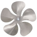 Product Image of 12" Aluminum 5 Blade CCW Fan Blade, 5/16" Bore (w/ Hubs)