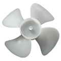 Product Image of 4" Plastic 4 Blade CW Fan Blade, 1/8" Bore