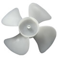Product Image of 5-1/2" Plastic 4 Blade CCW Fan Blade, 3/16" Bore