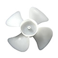 Product Image of 5-1/2" Plastic 4 Blade CW Fan Blade, 3/16" Bore