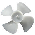 Product Image of 6" Plastic 4 Blade CW Fan Blade, 1/4" Bore